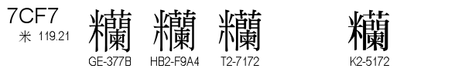 U+7CF7